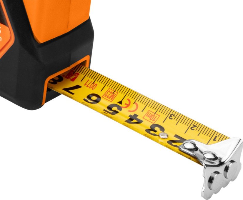 Čelična mjerač trake 3 m x 16 mm, automatsko zaključavanje, gumb za zaustavljanje, magnet 67-231