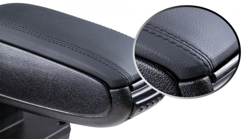 Könyöktámasz Škoda OCTAVIA 3, fekete, öko-bőr