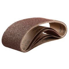 Schleifbänder 75 x 533 mm, K60, K80x2, K100x2, K120, Satz mit 6 Stück 63H656