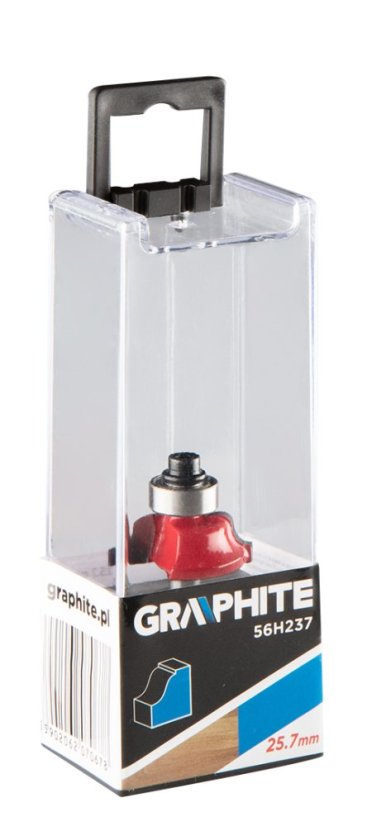 Freză pentru rulmenți, decorativă, HM, 25,7 x 9,7 mm, tijă de 6 mm 56H237