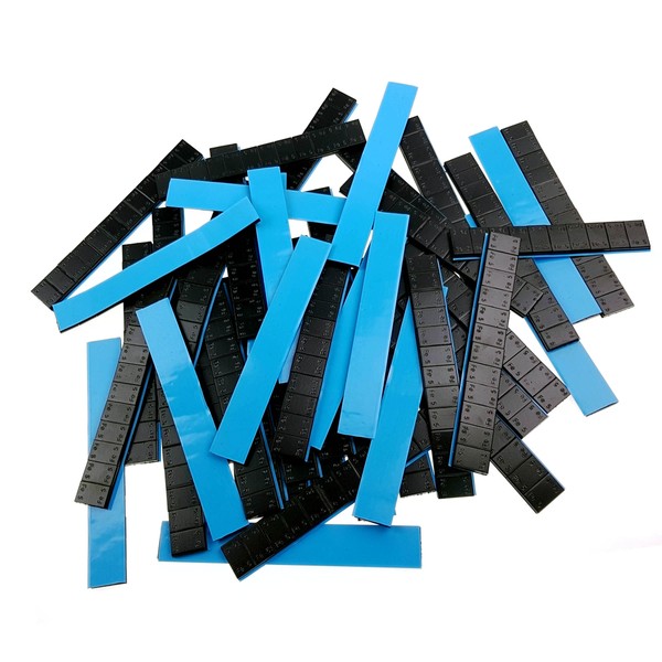 Ragasztható súlyok Edgy Slim 60g pasik (5g) 100db Fekete