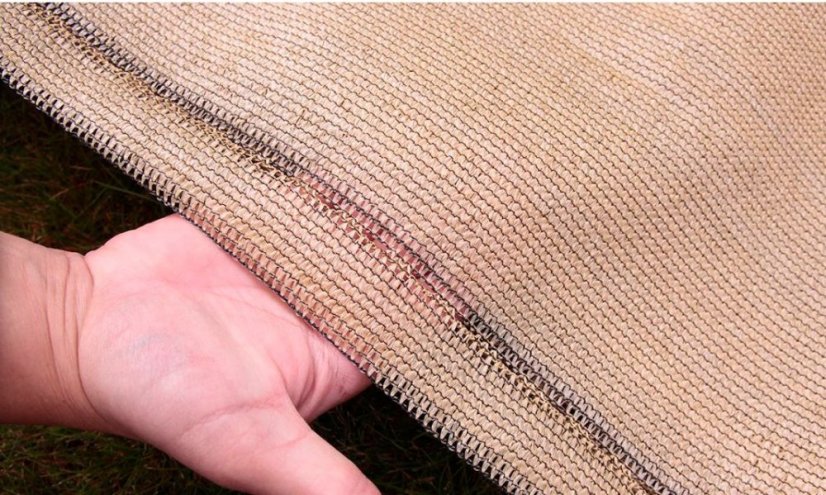 Schattierungsnetz 1,2x50m 95% 200g Beige