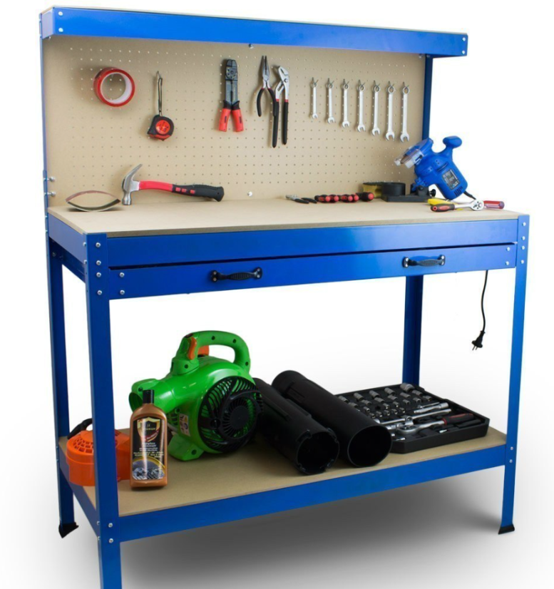 Ponk munkapad műhelybe 115x55x140 cm Blue HD15823