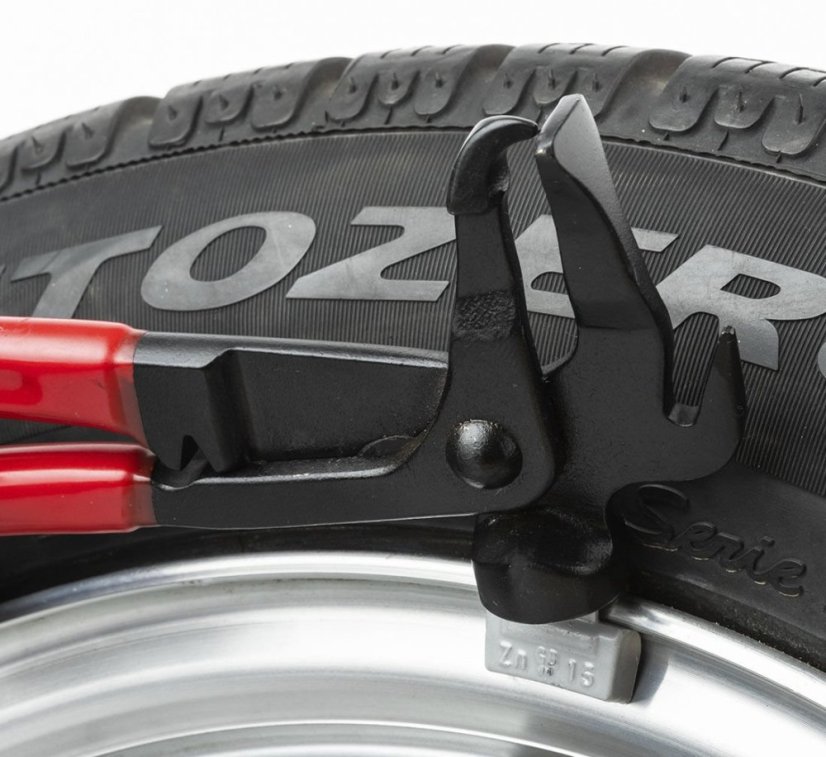 Korrosionsgeschützte Universalzange zum Entfernen und Anschlagen von Reifengewichten