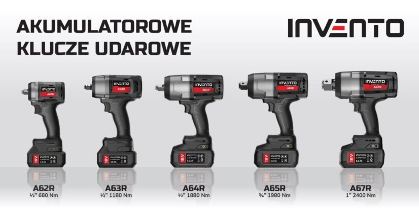 Akumulatorski udarni ključ 18 V 680 Nm + 2x4,0 Ah baterije A62R 1/2"