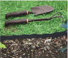 Plastový obrubník vlnitý 10cmx9m čierna