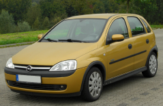 Lakťová opierka Opel CORSA C - Armster 2, šedá, eko-koža