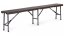Catering készlet asztal + 2 pad 180cm Wooden Brown