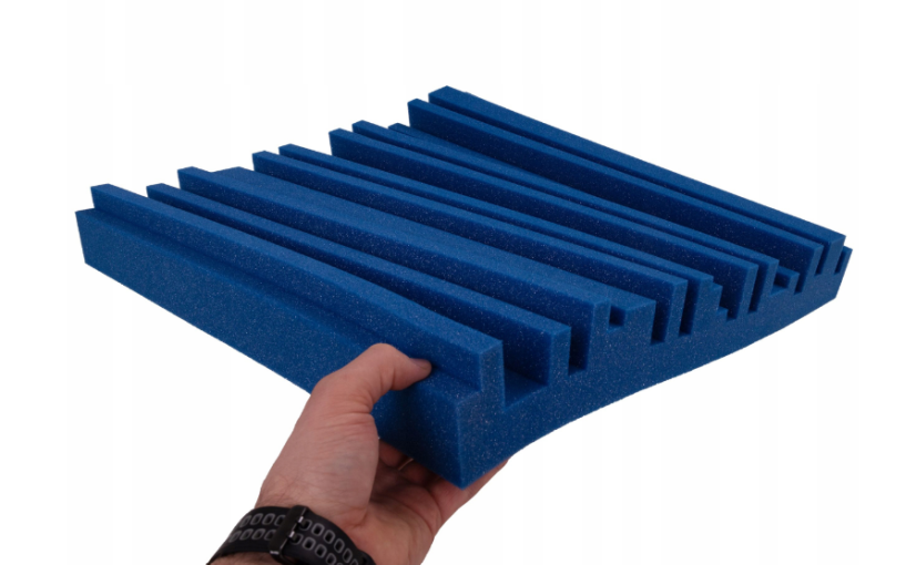 Akustický panel Equalizer 50x50cm, tloušťka 7cm, modrý