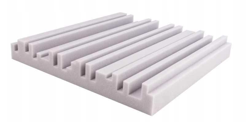 Akustický panel Equalizer 50x50cm, tloušťka 7cm, světle šedý