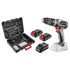 Energy+ 18 V, Li-Ion, 13 mm, 2 acumulatori 2Ah, încărcare acumulator, trusă 58G020-SET2, burghiu fără perii cu percuție