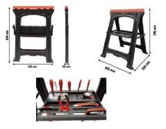 Arbeitsböcke + Werkzeugregal 2 Stück 170 kg/Stück KD506