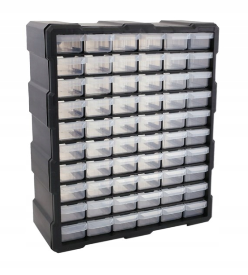 Organizér 383x465x165mm 60 zásuviek