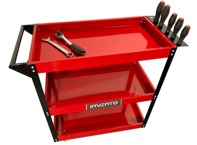 Cărucior de atelier cu 3 rafturi 140kg Invento