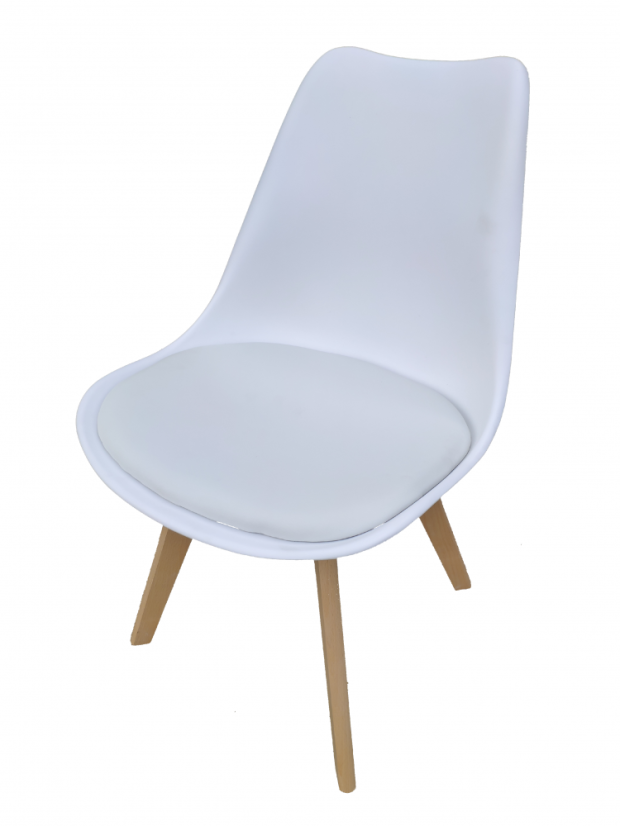 Scaun de sufragerie alb Basic