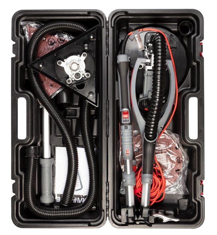 Gipszcsiszoló 710W, 215 mm, kerek és háromszögletű láb, fáklya 59G264