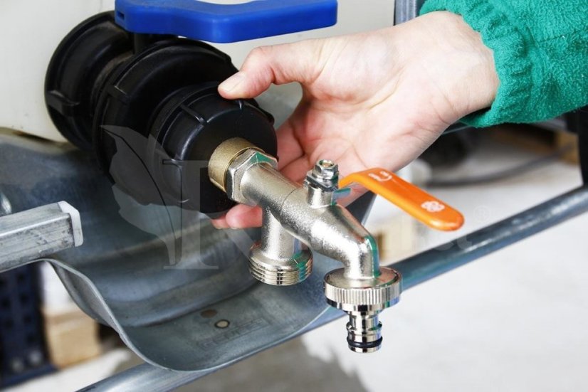 Robinet mecanic pentru rezervor IBC pentru container 1000l 61 mm PKR3 / 4 "cu cuplare rapidă