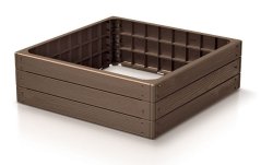 Magaságyás 75,6x75,6x25cm Base woody rusztikus tégla