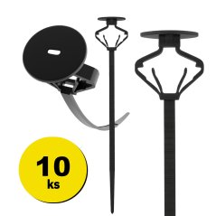 ZipiZip Universal-Befestigungsklammer für das Auto, 10 Stück. 11-0001