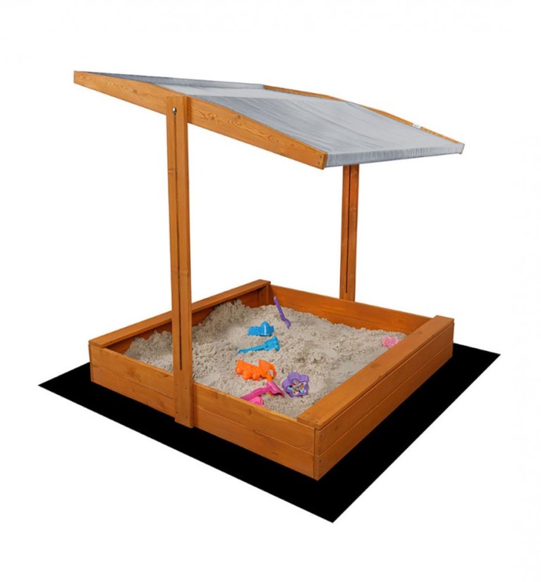 120 cm-es homokozó impregnált tetővel + agrotextíliával