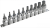 Set extensie 1/2" XZN M4-M18 10pcs
