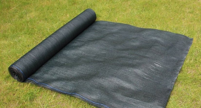 Beschattungsnetz grün 2x25m 55% Beschattung