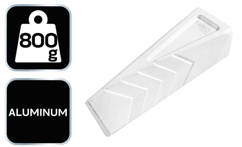 Aluminiumkeil 800 g, gedreht 27-211