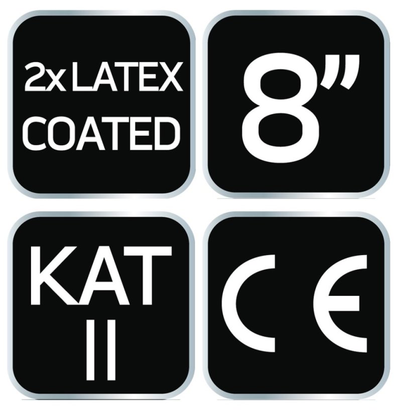 Arbeitshandschuhe, latexbeschichtetes Polyester (2 Schichten), 3141X, Größe 8 97-643-8