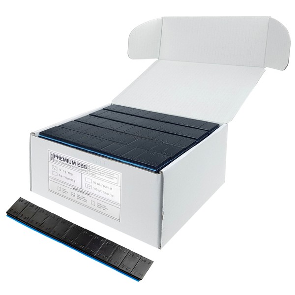 Ragasztható súlyok Edgy Slim 60g pasik (5g) 100db Fekete