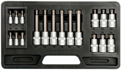 TORX-Bit-Satz T10-T60mm 18-teilig YT-7751