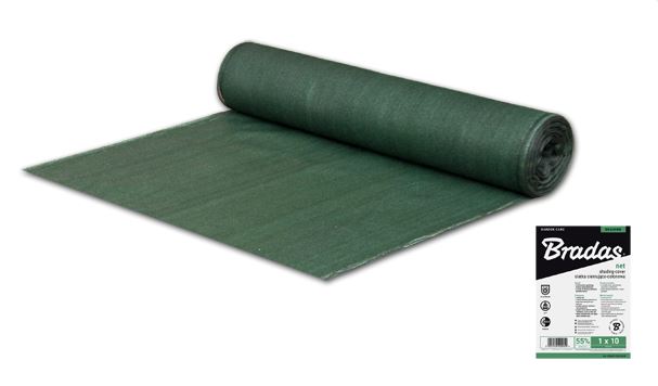 Plasa de umbra verde 1x50m 55% umbra