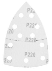 Brusni papir s čičkom, željezo 102 x 152 mm, P220, 5 kom, s 11 rupa 58T307