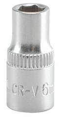 Dugókulcs 1/4" 6 mm-es rövid YT-1405