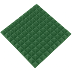 Akustična plošča - piramida 50x50x5cm zelena