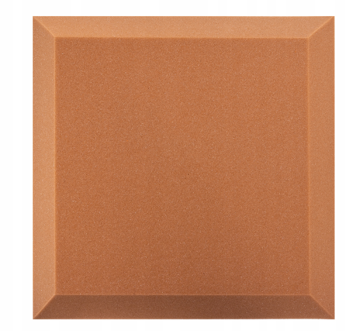 Akustický panel trapéz 50x50cm, tloušťka 5cm, hnědý