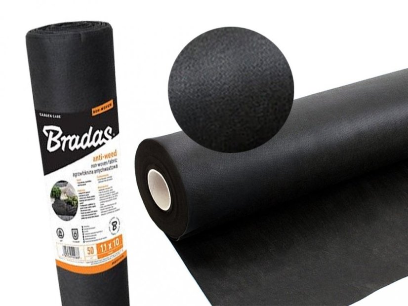 Agrotextil 1,1x100m 50g/m2 mit UV-Filter schwarz