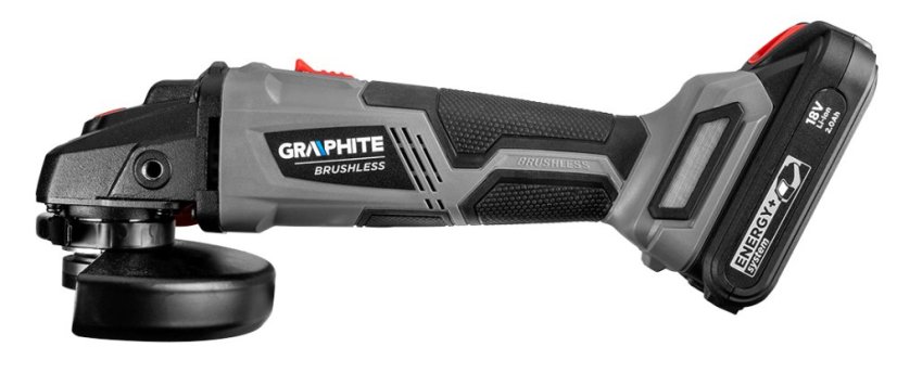 Akumulatorska kutna brusilica bez četkica Energy+ 18V, Li-Ion, disk 125mm, bez baterije 58G026