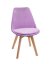 Bársony étkezőszék skandináv stílusban Rose Glamor