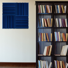 Akustický panel Equalizer 50x50cm, tloušťka 7cm, modrý