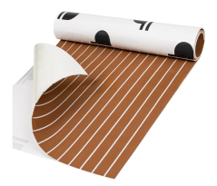 Samolepící protiskluzová podložka z EVA pěny, 240×90 cm dub s bíou spárou