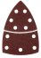 Brusni papir s čičkom, željezo 102 x 152 mm, P40, 5 kom, s 11 rupa 58T300