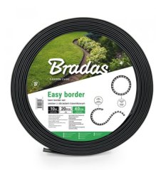 Plastični robnik 40mm 10m z zatiči Black EASY BORDER