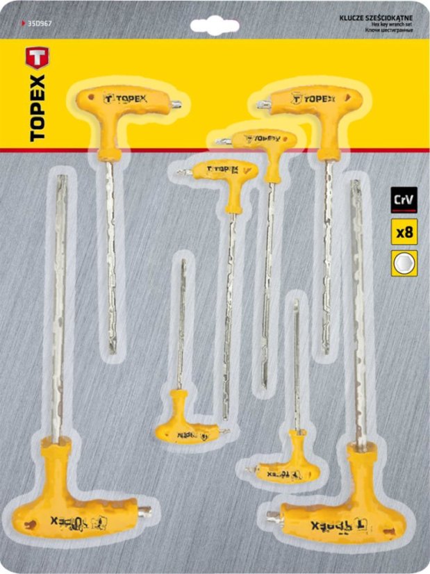 Sechskantschlüssel Typ "T", 8 Stück 35D967