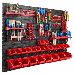 Zid za alat 117x78cm 24 kutije i držači