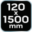 Ácskapocs 120 x 1500 mm 45-457