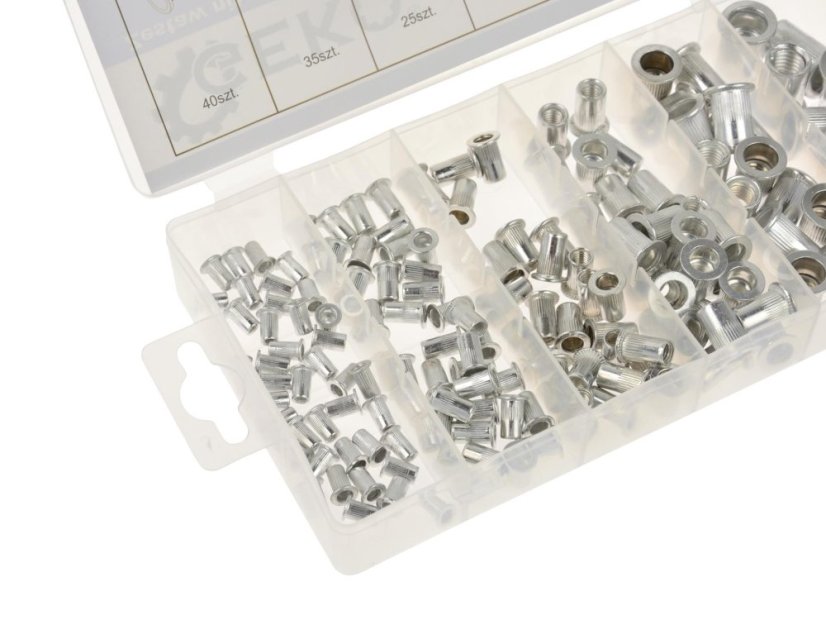 Szegecselő anya szett Alumínium M3-M10 150 db G02911