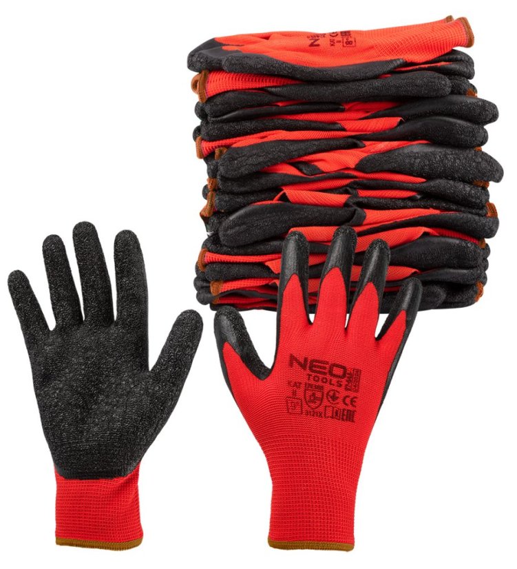 Arbeitshandschuhe, Polyester mit Latexbeschichtung (Krincle), 3121X, Größe 9 97-645-9