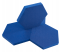Akustický panel Hexagon 50x50cm, tloušťka 3cm, modrý