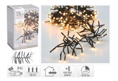 Svetelná reťaz 4m 576 LED s časovačom Teplá biela