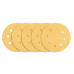 Brusni papir s čičkom 180 mm, K80, 5 kom, s 8 rupa za brusilicu 59G263 54H022